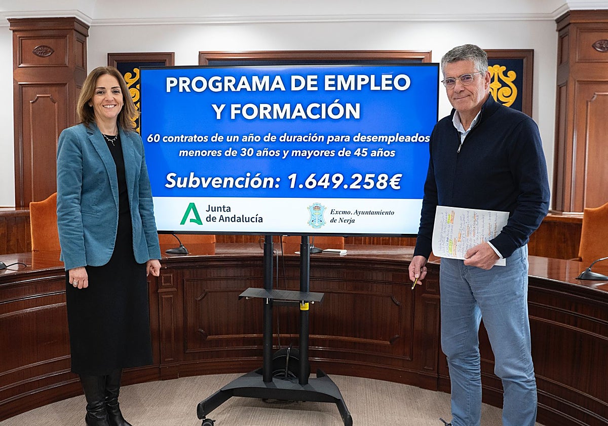 Acto de presentación de las iniciativas de formación para desempleados en Nerja.
