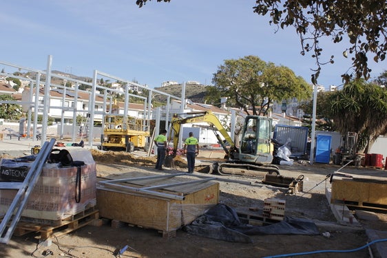 Las obras del nuevo parque.