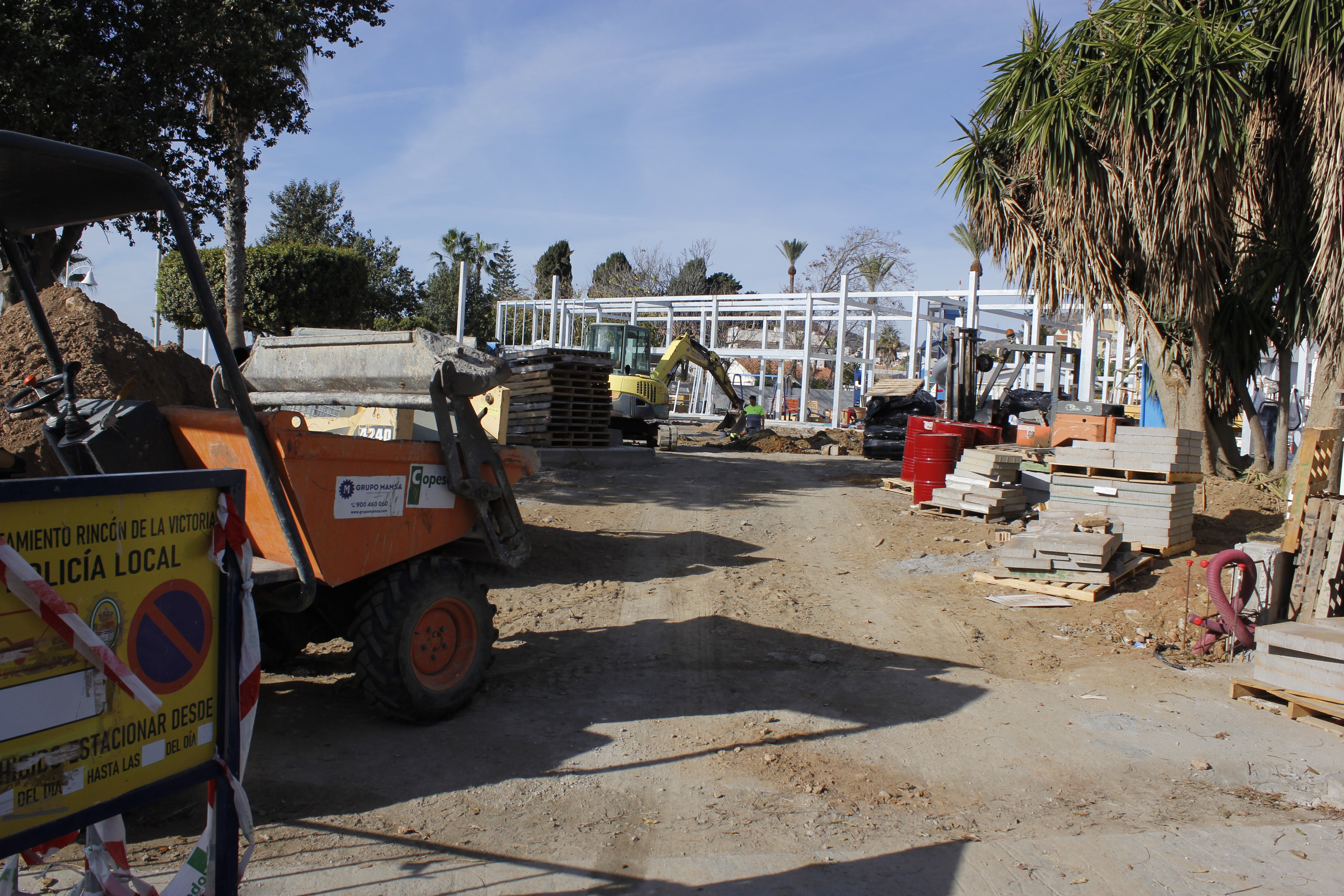 Las obras del Parque Baluma de la Cala del Moral, en imágenes