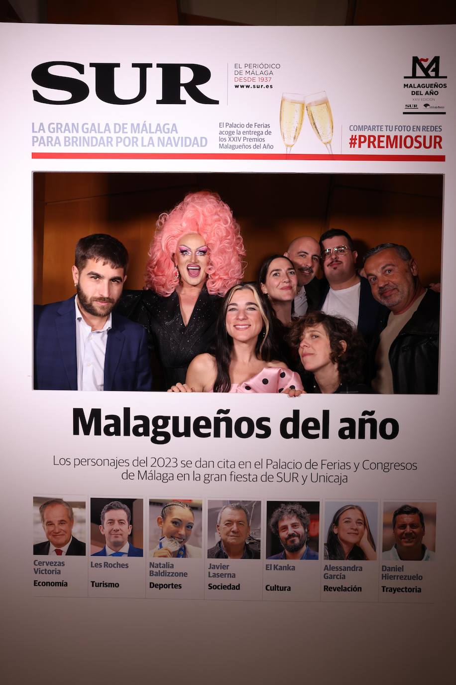 Las portadas de los invitados a los Premios Malagueños del Año 2023