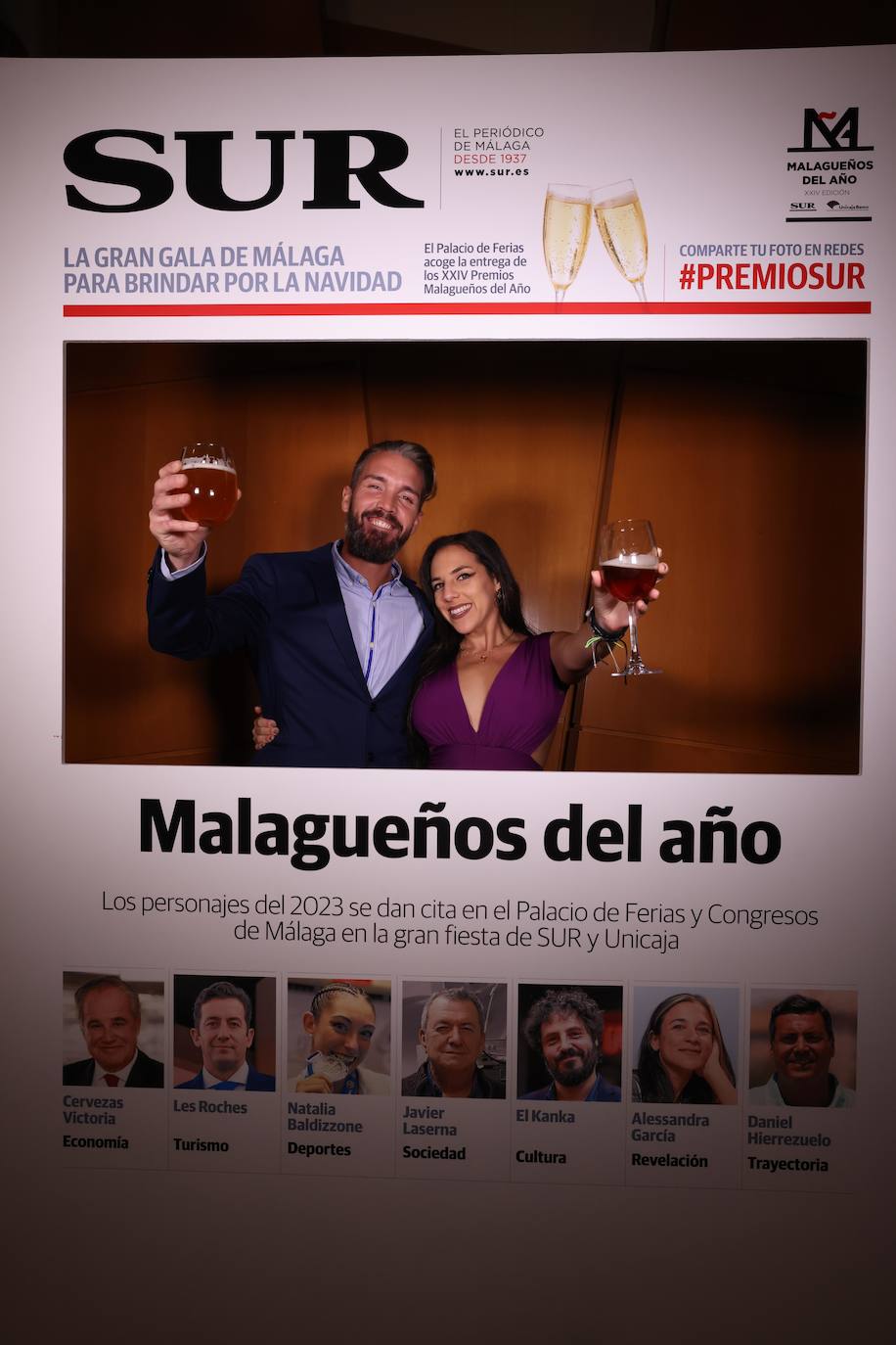 Las portadas de los invitados a los Premios Malagueños del Año 2023