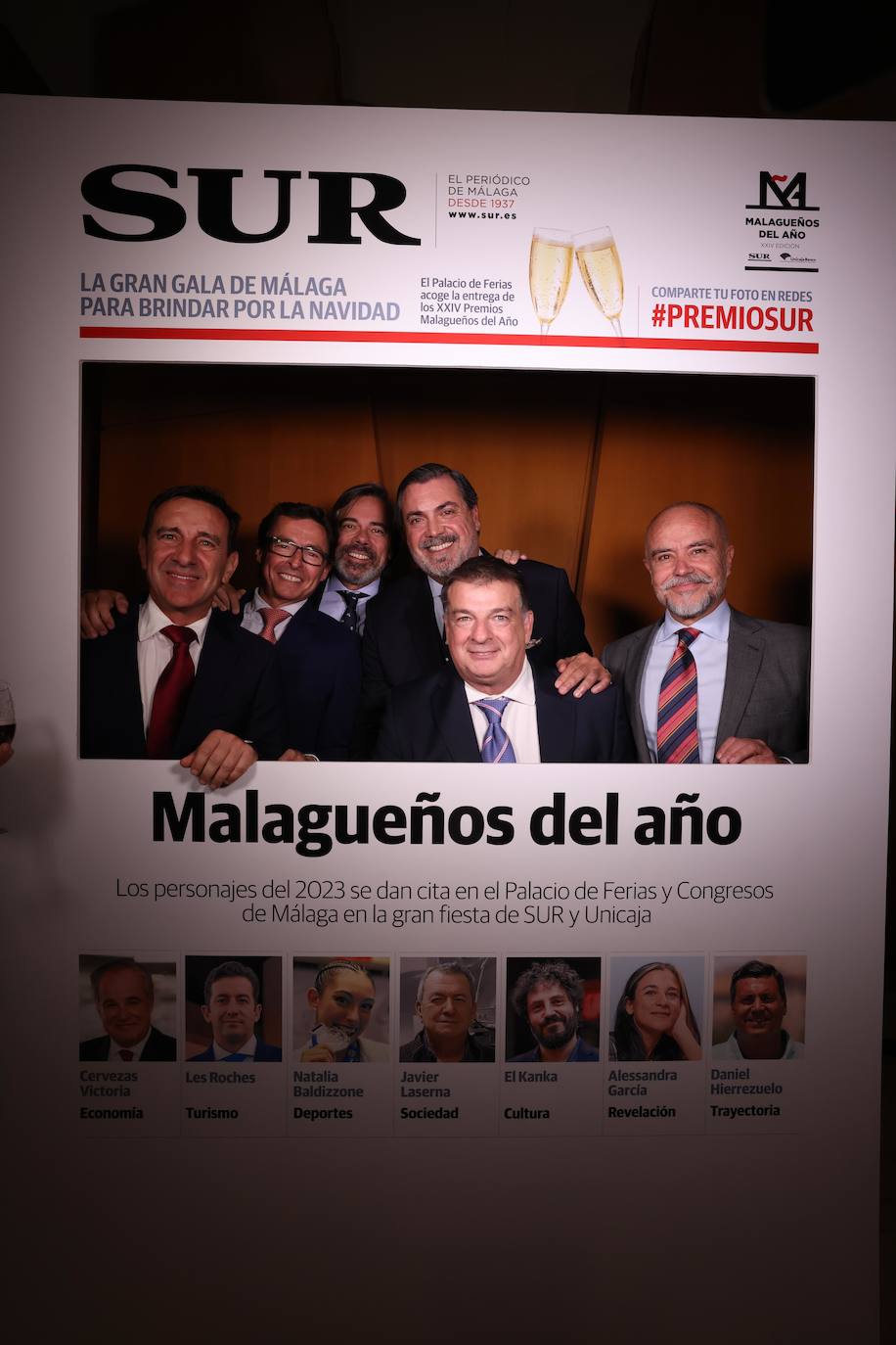 Las portadas de los invitados a los Premios Malagueños del Año 2023