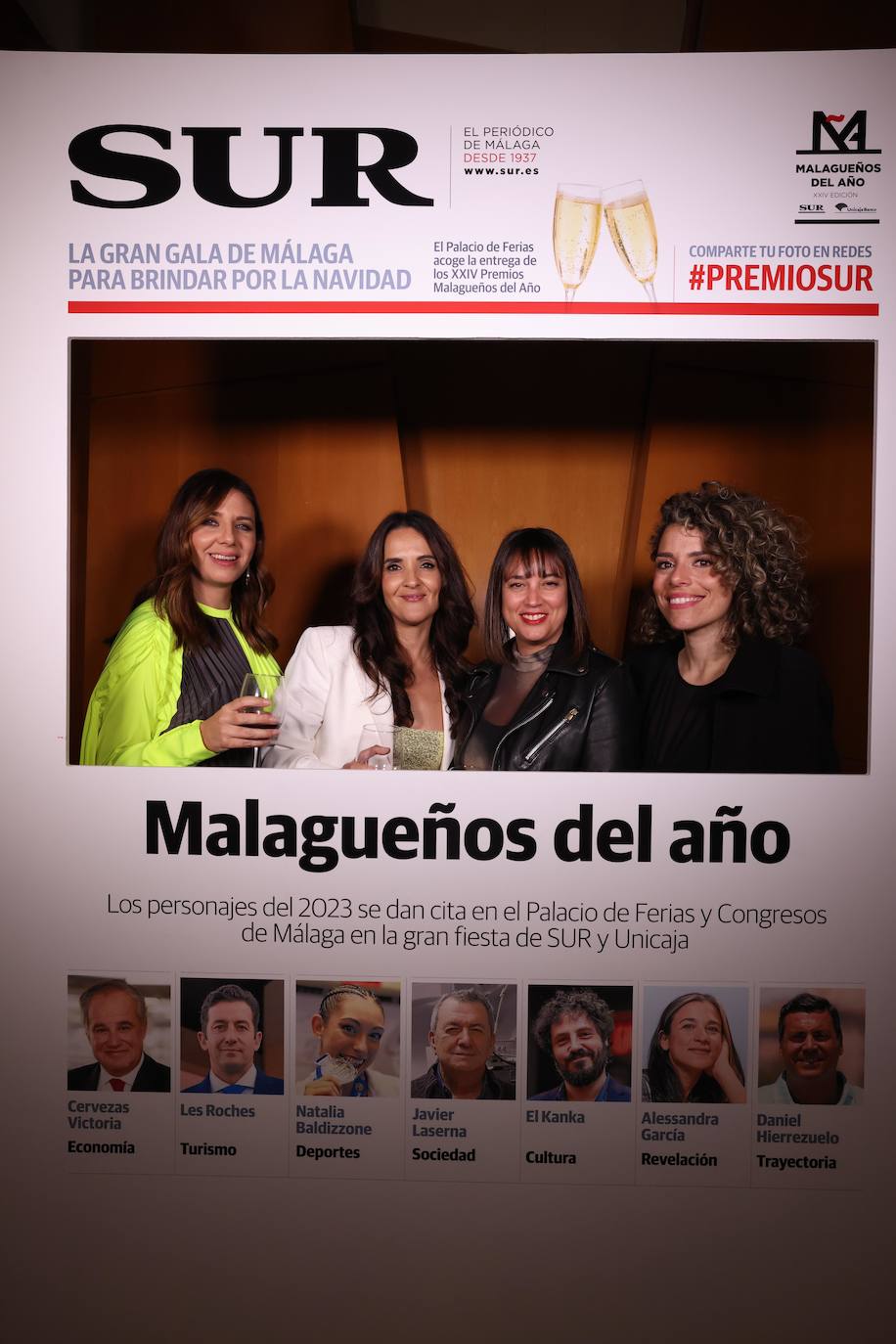 Las portadas de los invitados a los Premios Malagueños del Año 2023