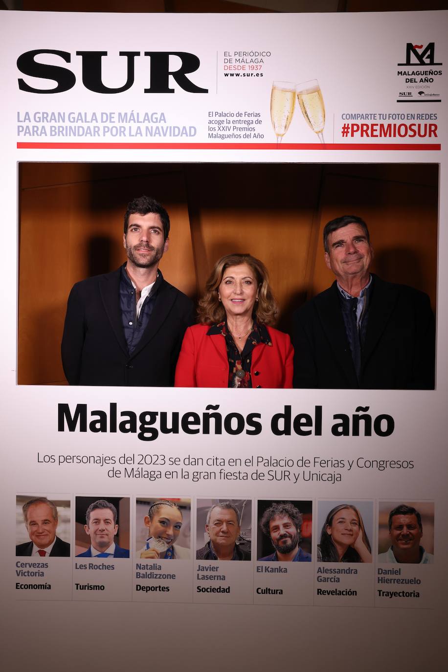 Las portadas de los invitados a los Premios Malagueños del Año 2023