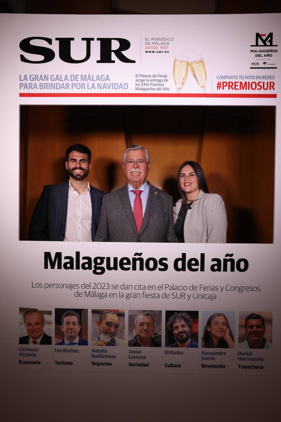 Las portadas de los invitados a los Premios Malagueños del Año 2023