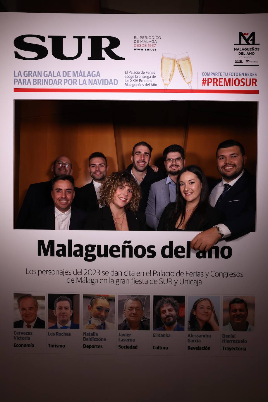 Las portadas de los invitados a los Premios Malagueños del Año 2023