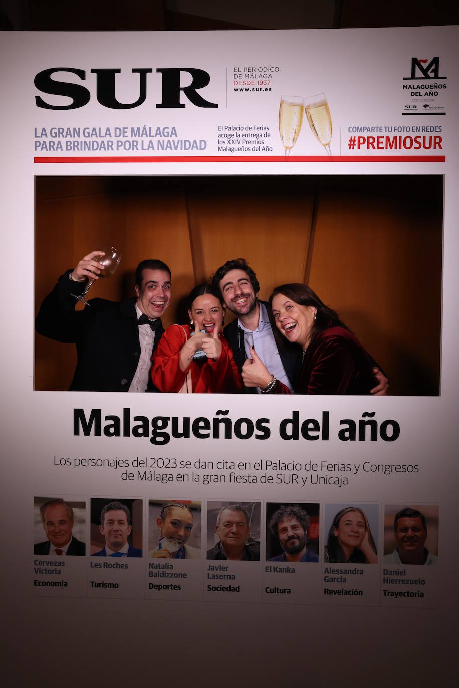 Las portadas de los invitados a los Premios Malagueños del Año 2023