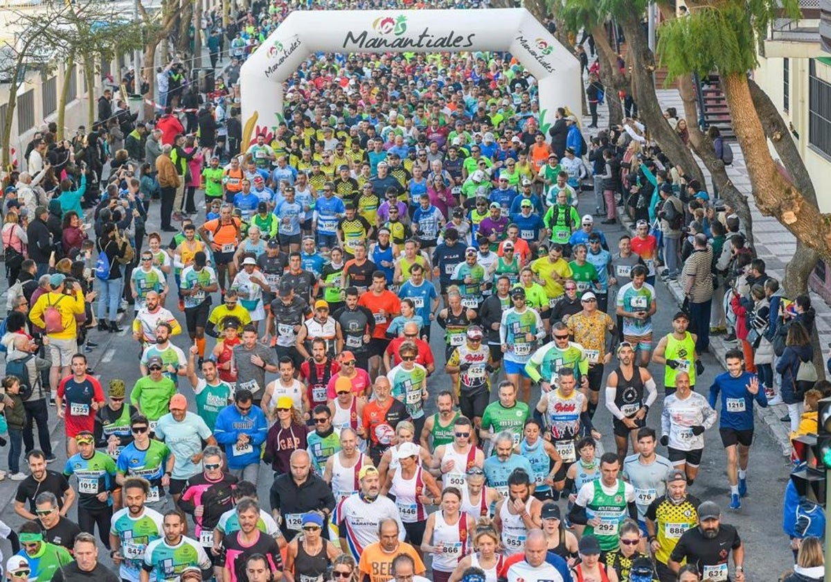 Salida de la media maratón torremolinense el pasado año.