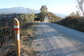 Este recorrido discurre por un carril ancho y con pocas pendientes