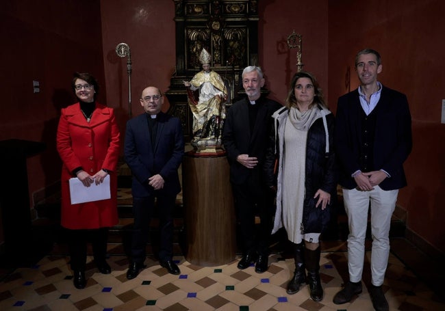 María José de la Torre, Miguel Ángel Gamero, José Manuel Ferrar, María Zaida Díaz y Gonzalo Otalecu, en la presentación.