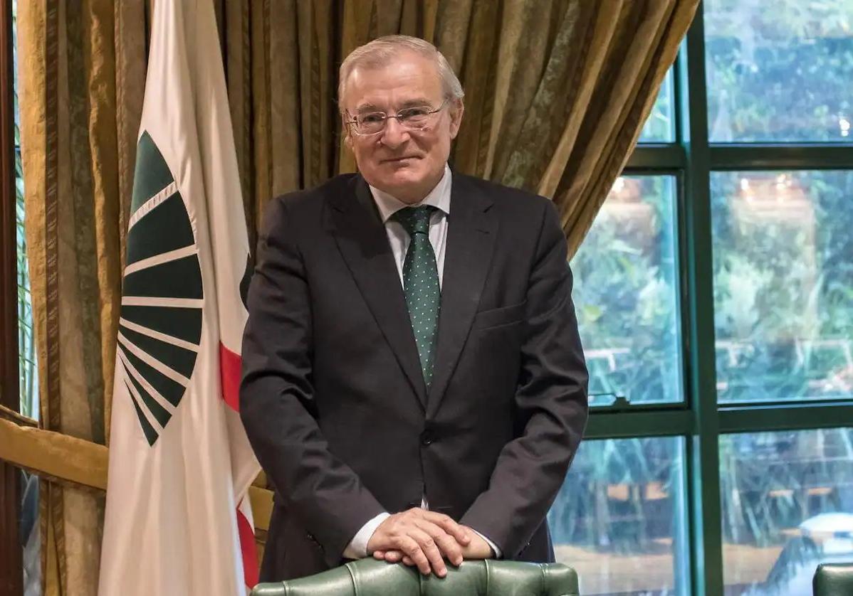 Manuel Azuaga, presidente saliente de Unicaja Banco, en una imagen de archivo.