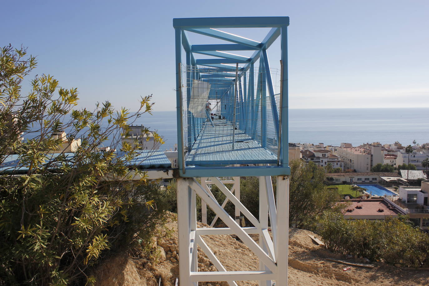 Nuevo atractivo en el Parque de La Batería de Torremolinos: un ascensor panorámico de 28,8 metros