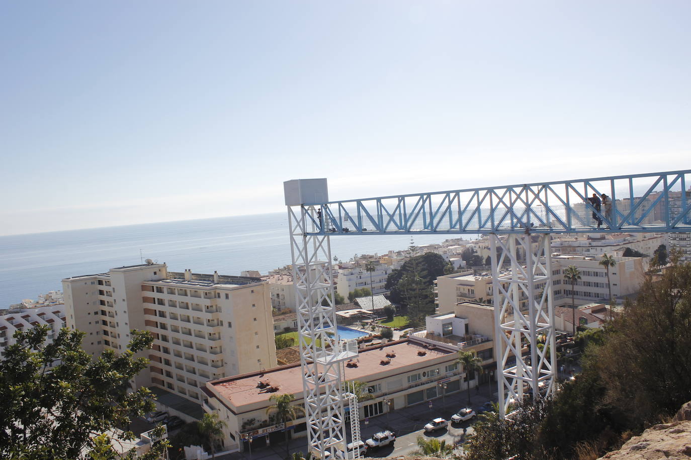 Nuevo atractivo en el Parque de La Batería de Torremolinos: un ascensor panorámico de 28,8 metros