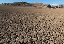 El embalse Conde de Guadalhorce, al mínimo.