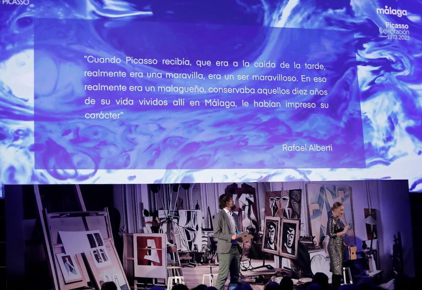 Presentación de las actividades del programa 'Première del Año Picasso'. 