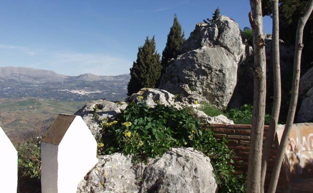 Vista panorámica desde la antigua fortaleza árabe de Comares. 