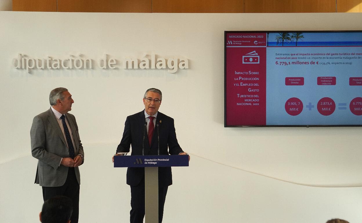 Díaz y Salado, durante la presentación del informe del mercado nacional. 