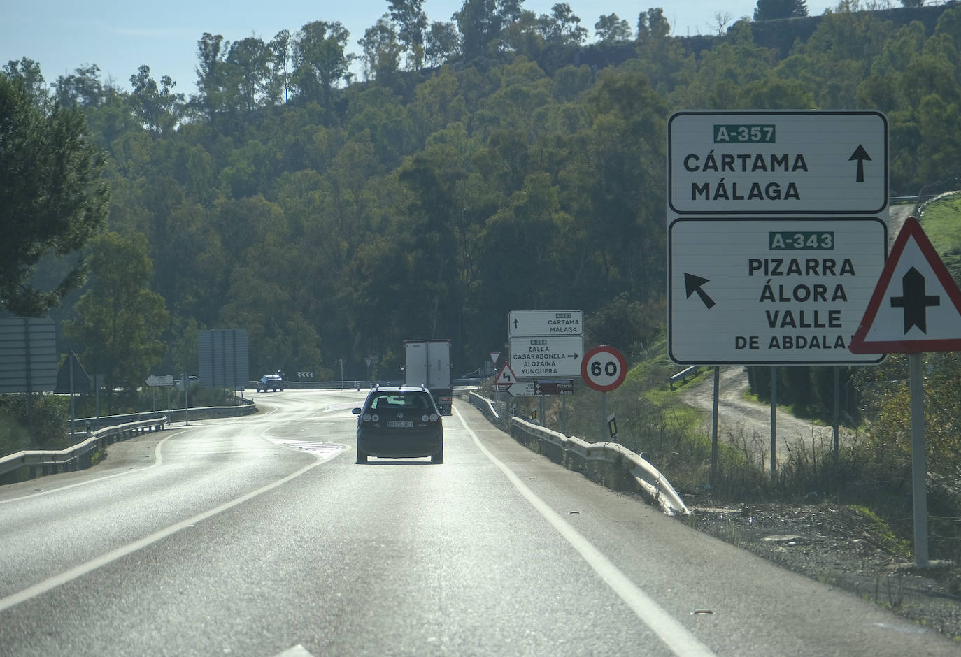 La A-357 es la carretera con la mayor siniestralidad de Málaga. 