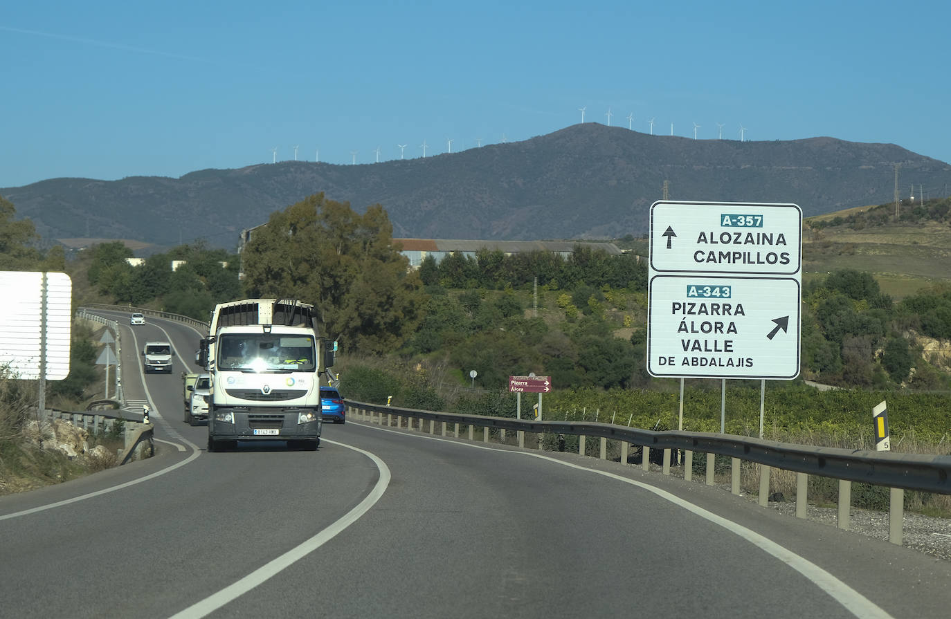 La A-357 es la carretera con la mayor siniestralidad de Málaga. 