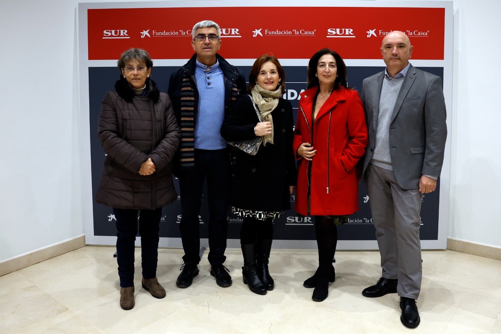 Mercedes Carmona, Juan Díaz, Rosario González, Silvia García y Miguel Carmona