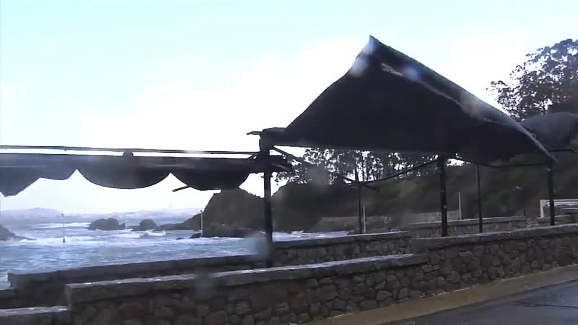 El temporal castiga Galicia con importantes rachas de viento y fuerte oleaje