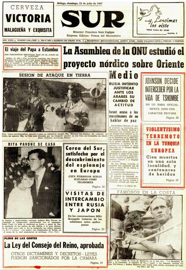 Portada de SUR en 1967