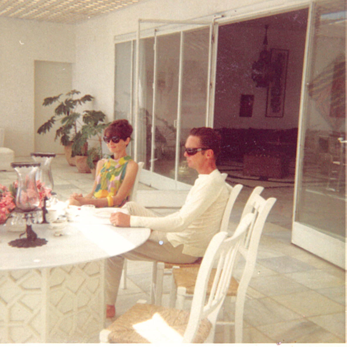 En la terraza de la casa de los condes de Romanones