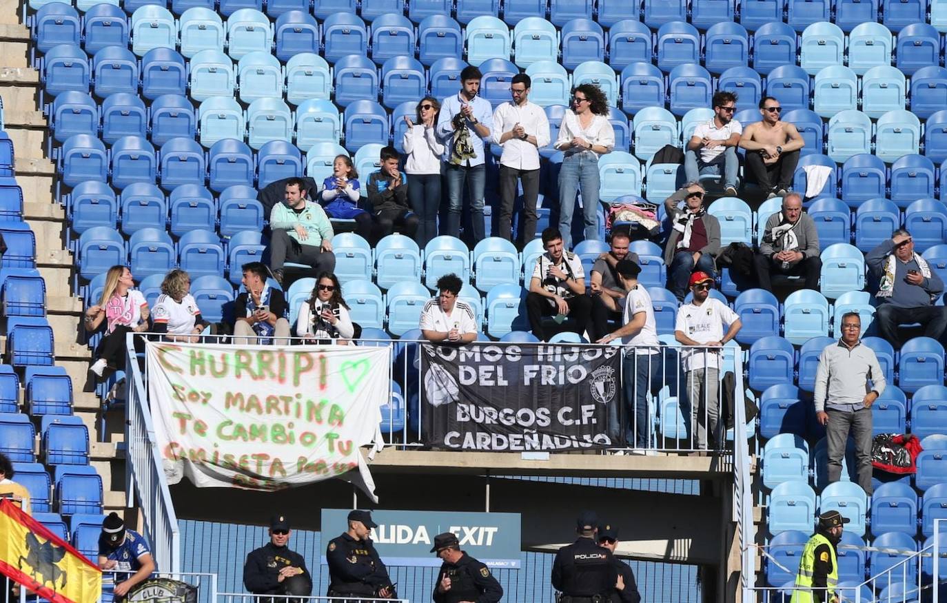 Las mejores imágenes del Málaga- Burgos