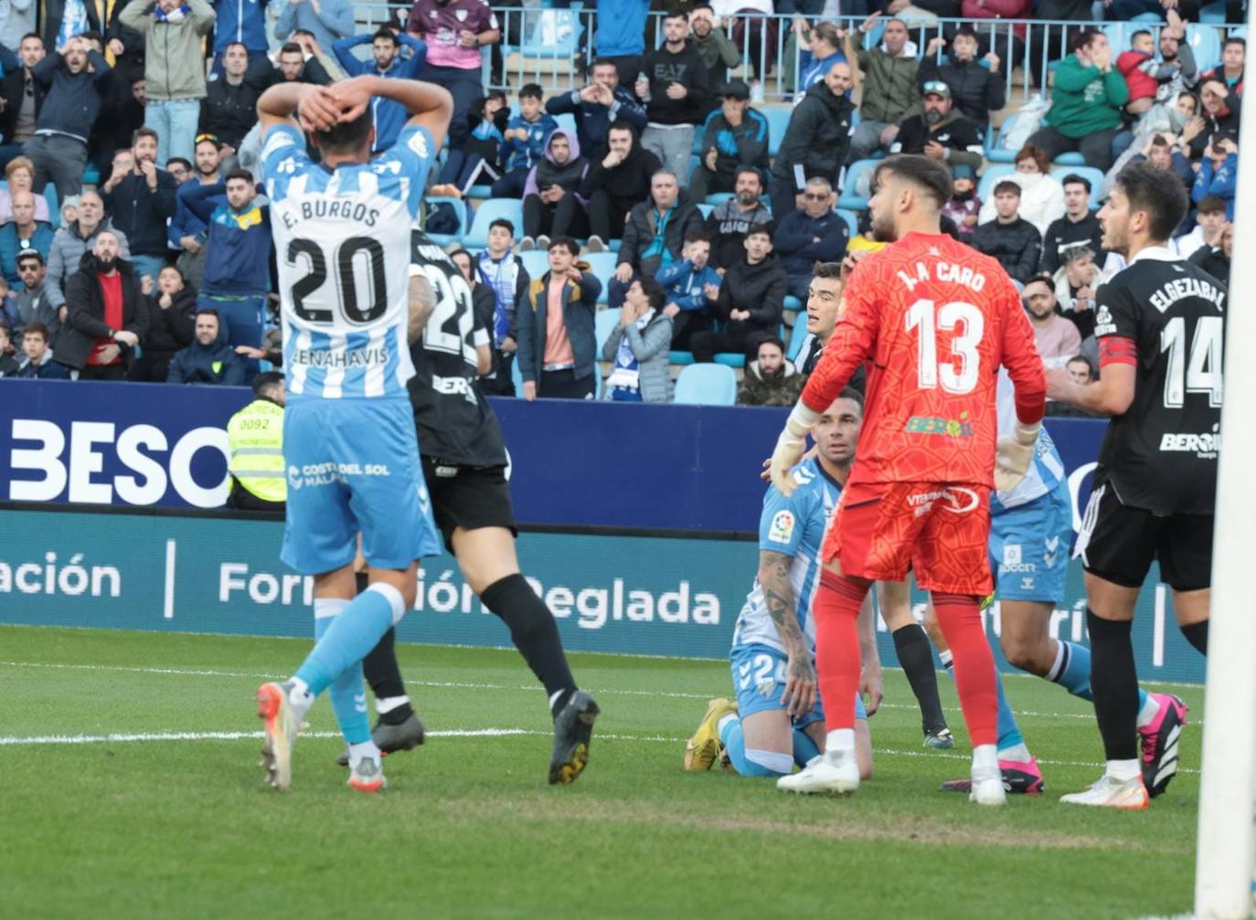 Las mejores imágenes del Málaga- Burgos