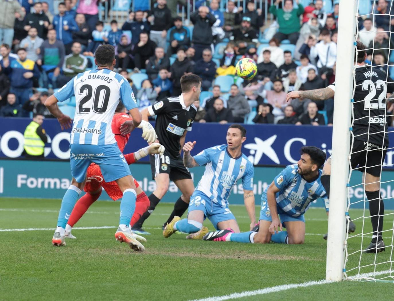 Las mejores imágenes del Málaga- Burgos