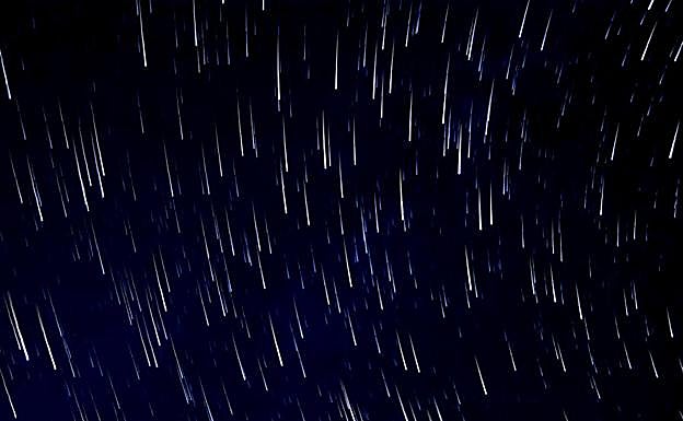 Imagen de archivo de una lluvia de 'estrellas'.