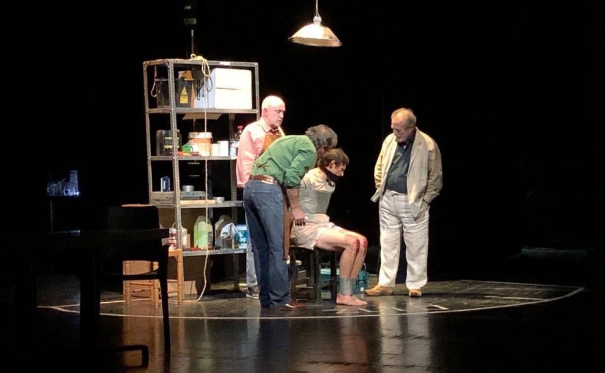 Imagen de la representación en el Cervantes, este sábado. 