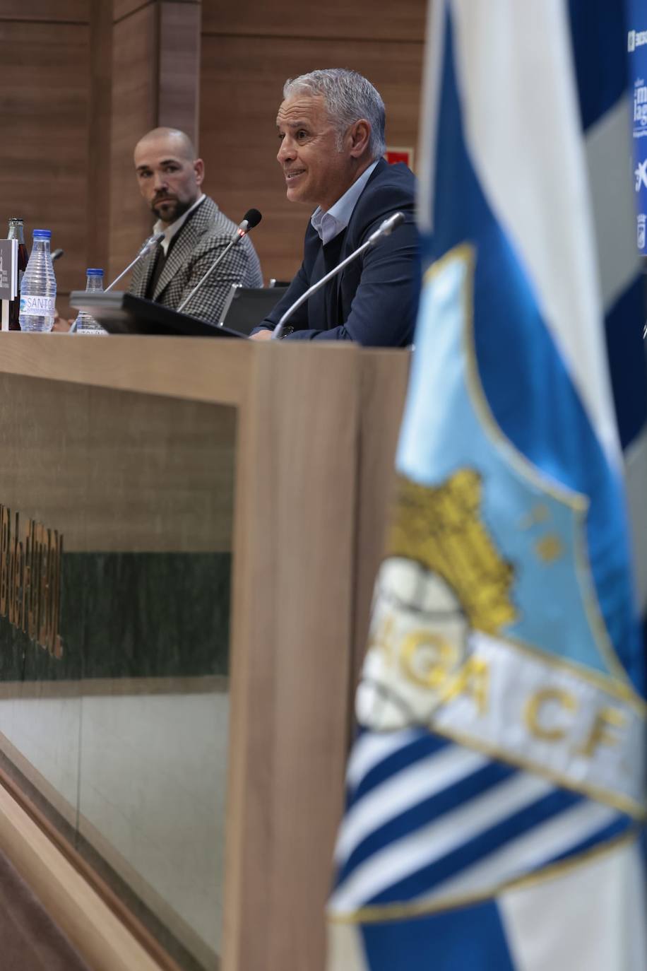 Fotos: La presentación de Pellicer como entrenador del Málaga, en imágenes