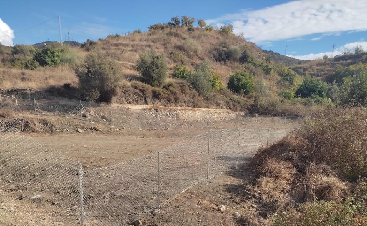 Imagen de los terrenos donde se ha previsto construir la subestación eléctrica en Torrox. 