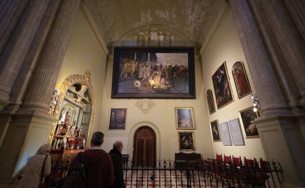 El cuadro se encuentra en la capilla de la Virgen de los Reyes de la Catedral de Málaga. 