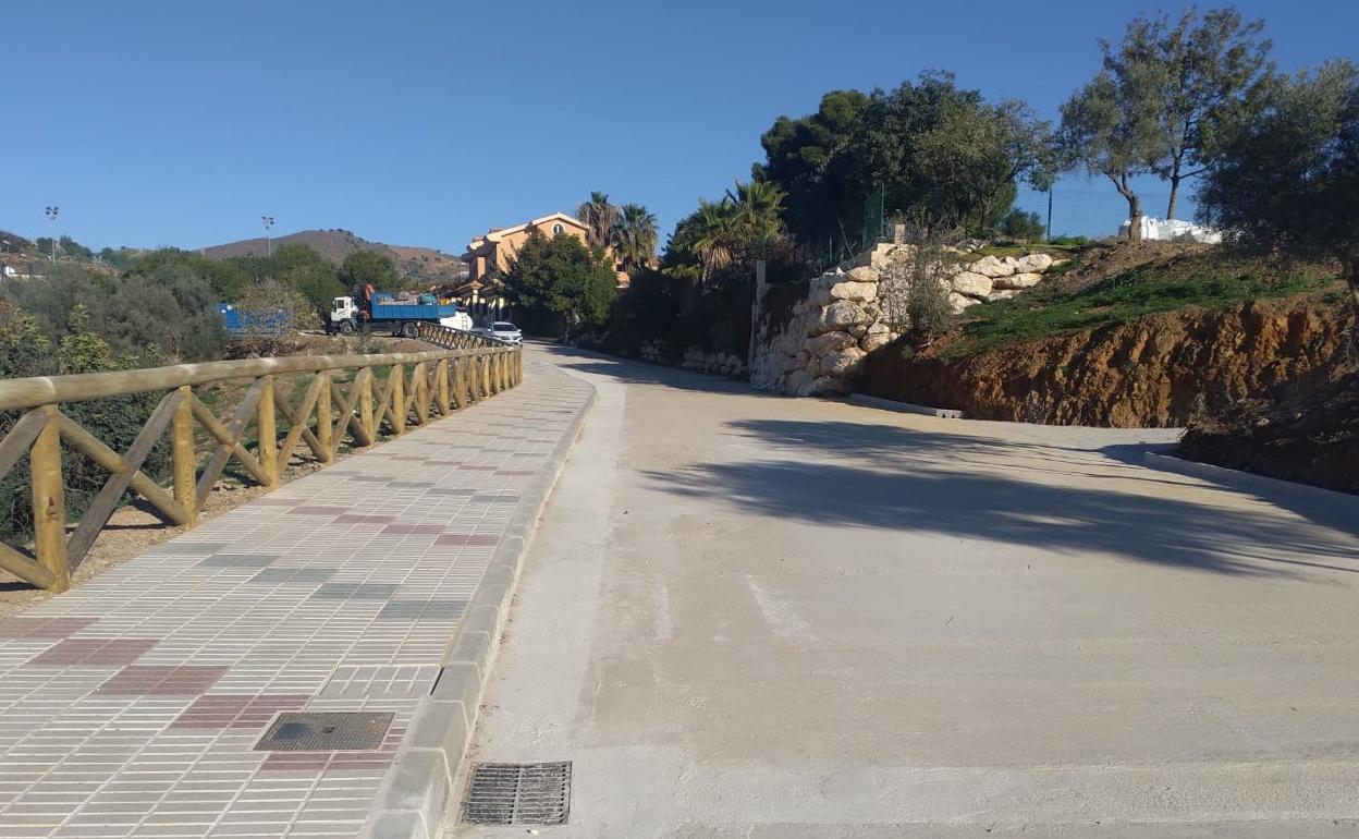 Imagen de las obras de mejora ejecutadas en Rincón de la Victoria. 