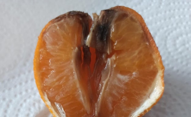 Algunas piezas de fruta llegan a la mesa en mal estado. 