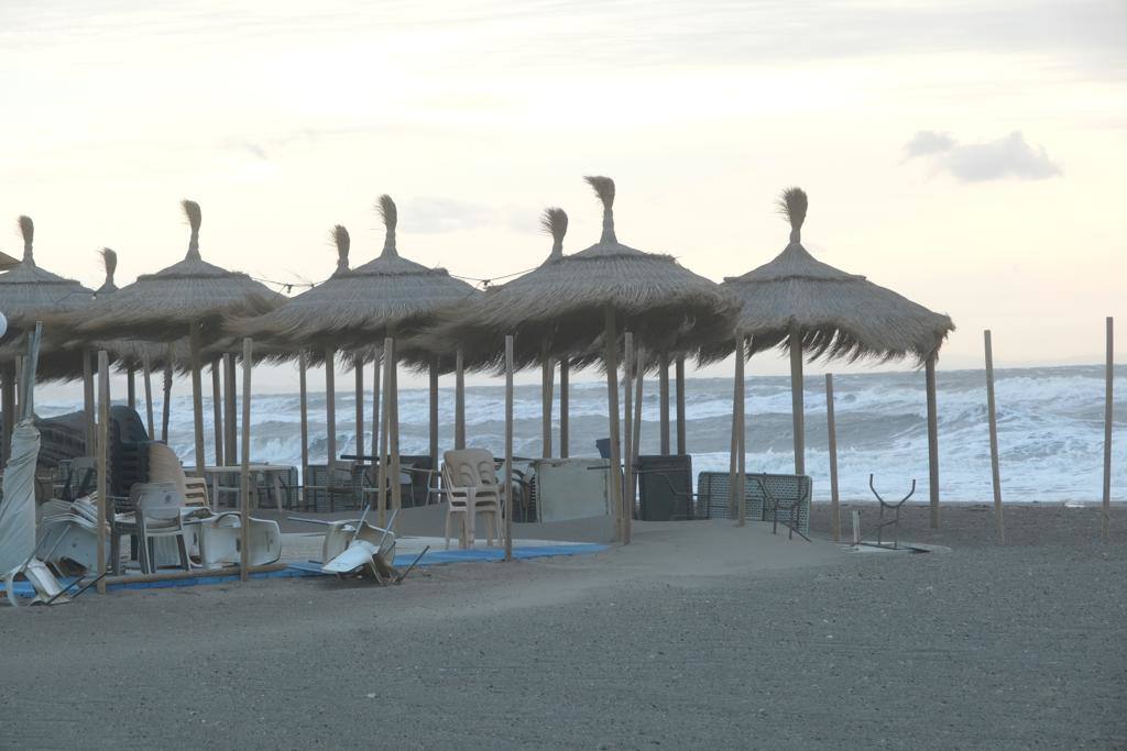 Paseo marítimo de Torremolinos, este sábado.