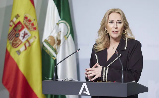 La ministra de Economía y Hacienda, Carolina España, tras el Consejo de Gobierno del BCE. 