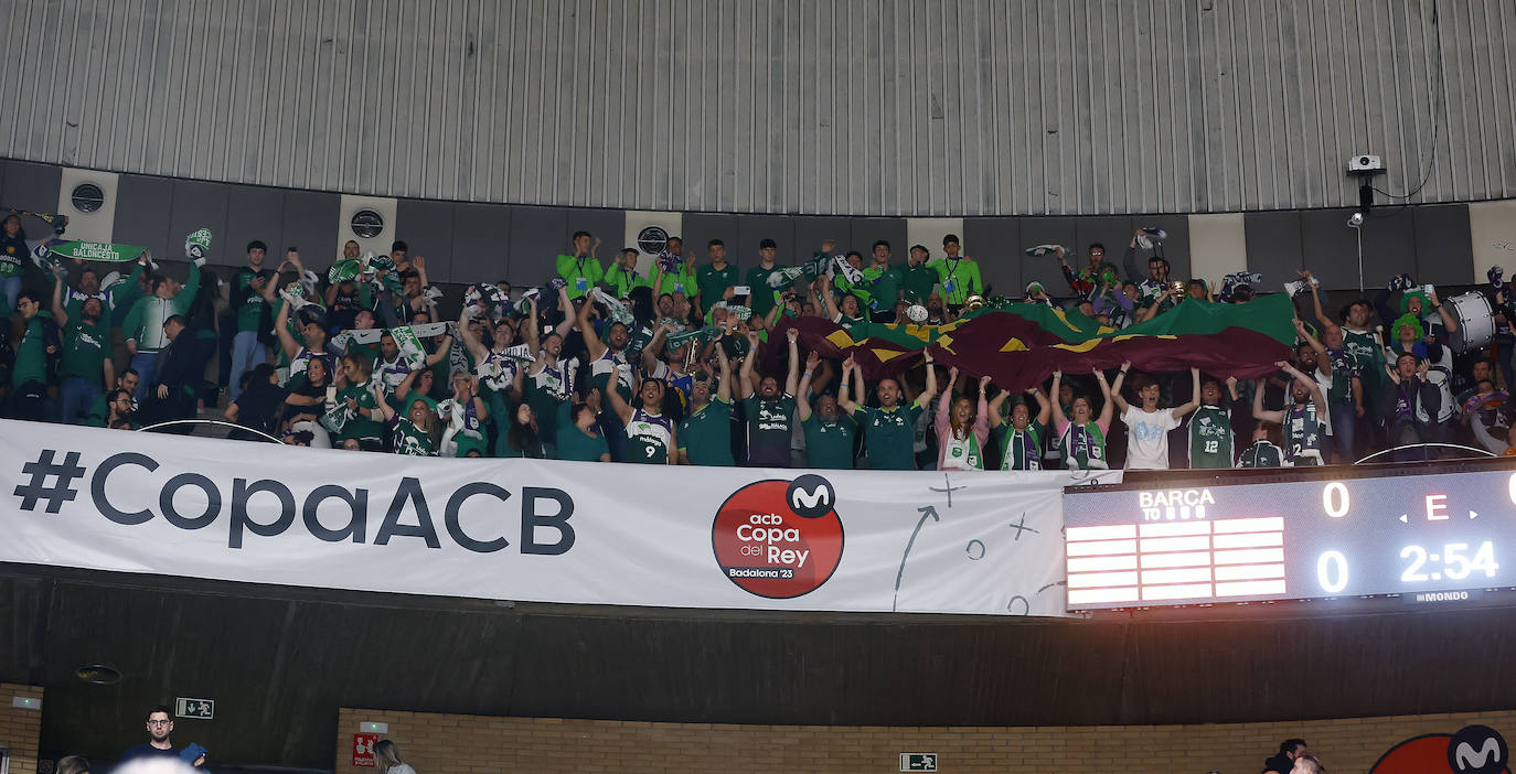 Las mejores fotografías del Barcelona-Unicaja de la Copa del Rey de Baloncesto 2023. 