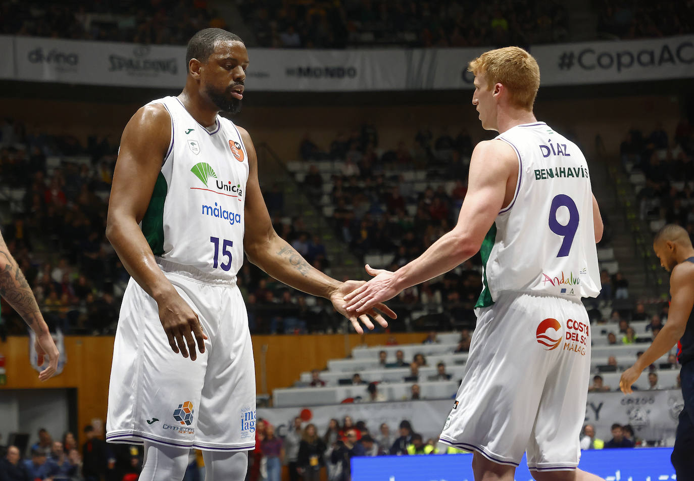 Las mejores fotografías del Barcelona-Unicaja de la Copa del Rey de Baloncesto 2023. 