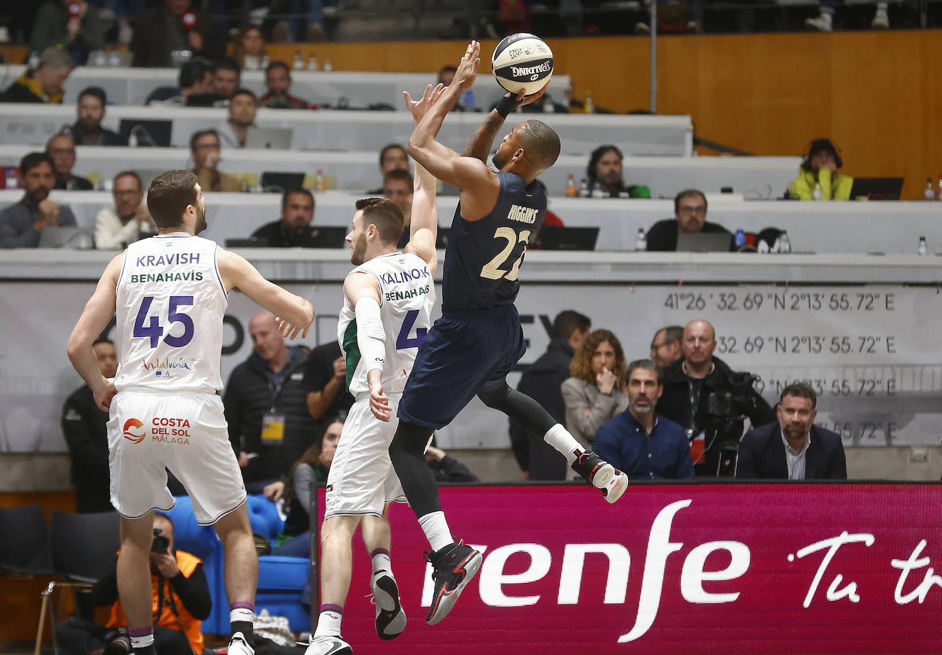 Las mejores fotografías del Barcelona-Unicaja de la Copa del Rey de Baloncesto 2023. 