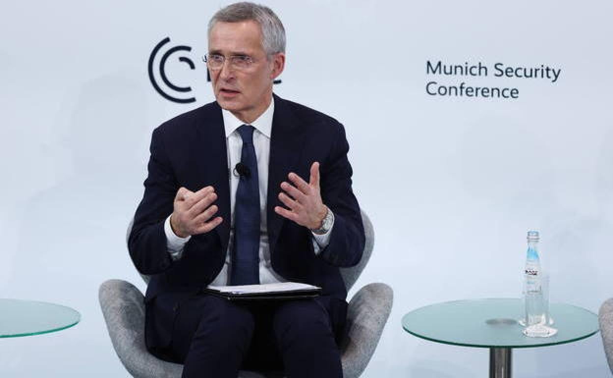 El secretario general de la OTAN, Jens Stoltenberg, este fin de semana durante la Conferencia sobre Seguridad celebrada en Munich.