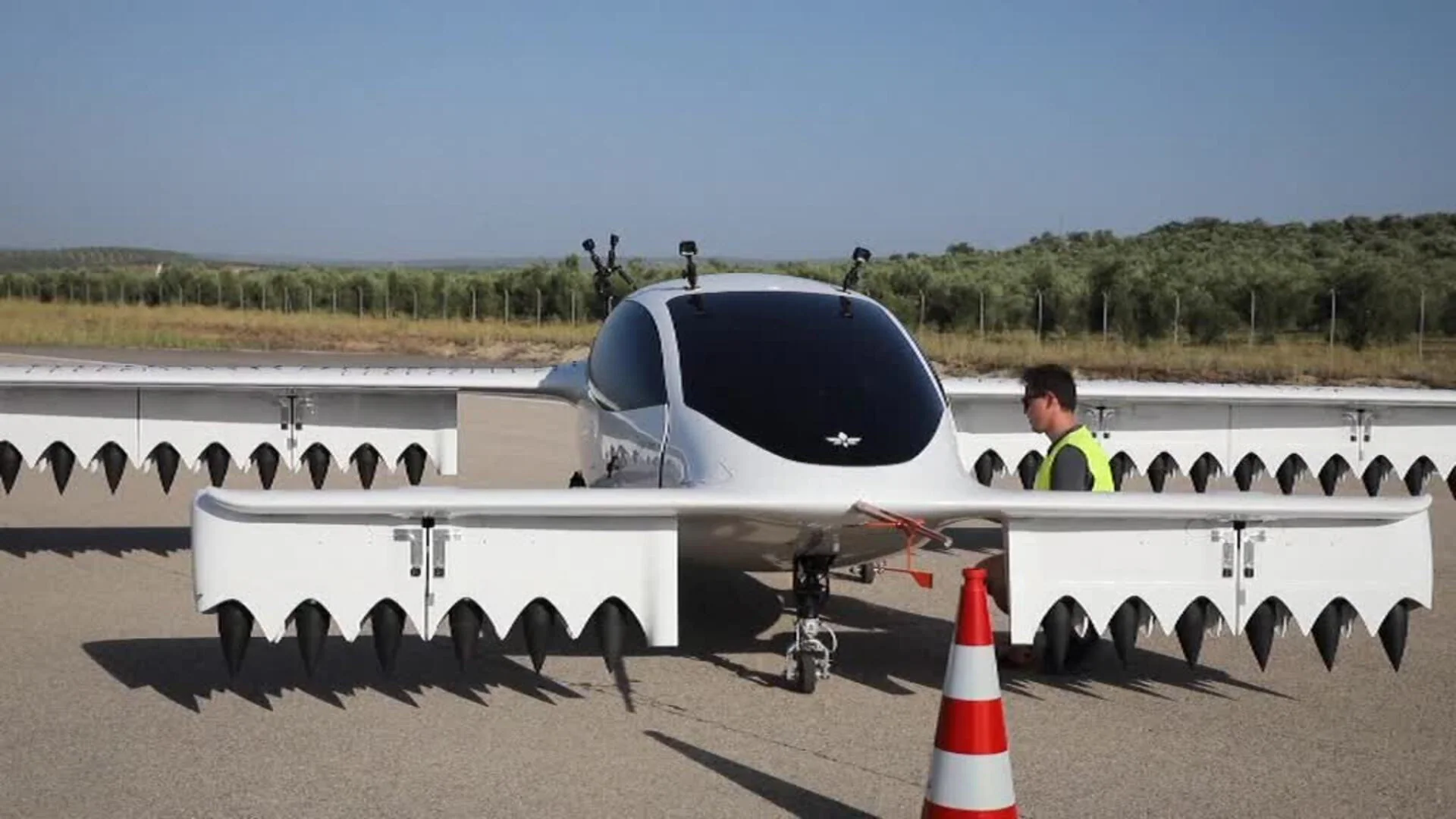 Una empresa alemana prueba un taxi aéreo eléctrico en Jaén
