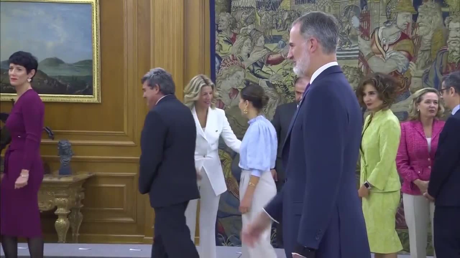 Foto de familia del nuevo Gobierno de coalición