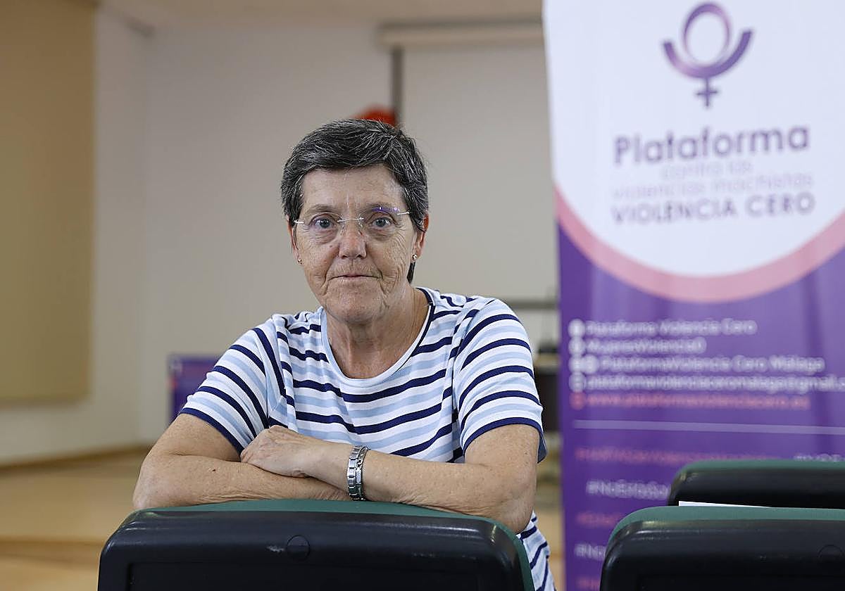 Carmen Martín, presidenta de la Plataforma Violencia Cero, durante el Congreso Andaluz de Asociaciones de Mujeres celebrado el pasado septiembre.