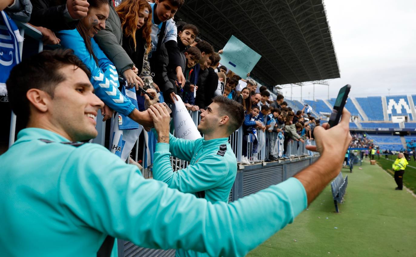 Las mejores fotos del entrenamiento de puertas abiertas del Málaga