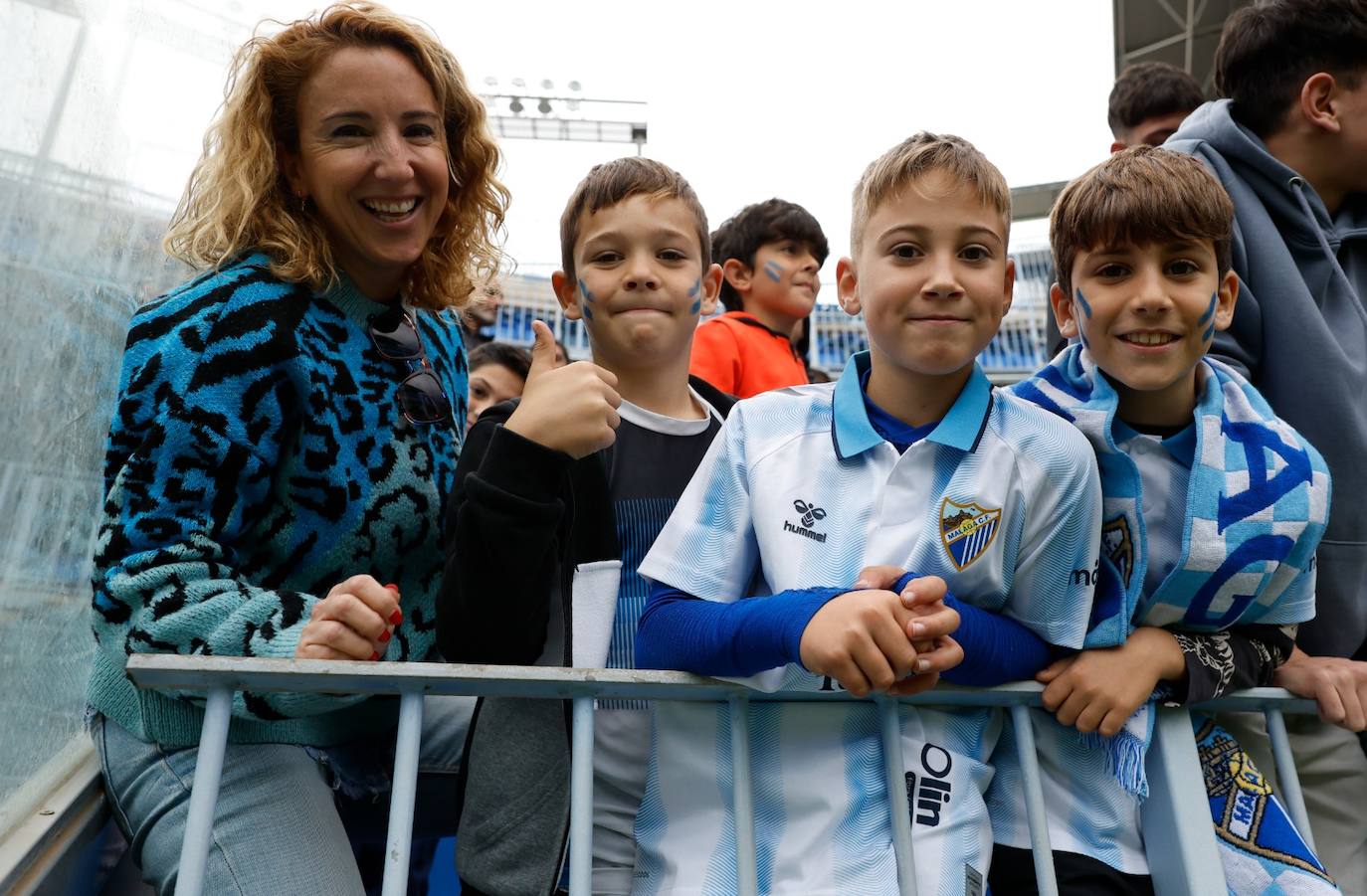 Las mejores fotos del entrenamiento de puertas abiertas del Málaga