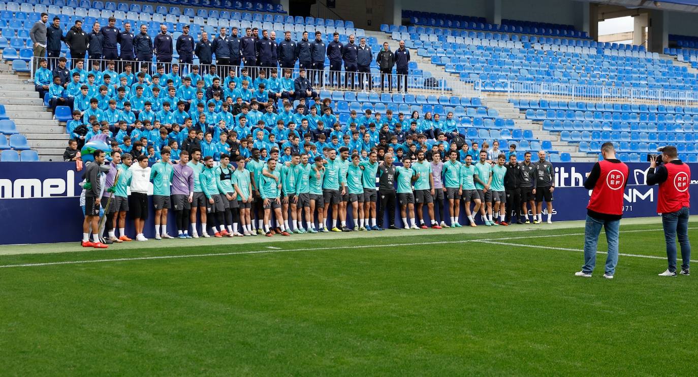 Las mejores fotos del entrenamiento de puertas abiertas del Málaga