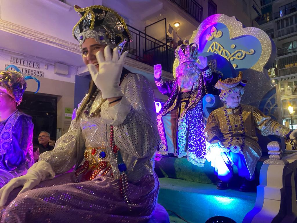 Melchor, Gaspar y Baltasar, en su recorrido por Nerja